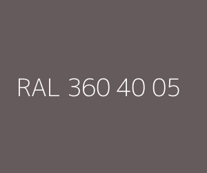 Szín RAL 360 40 05 