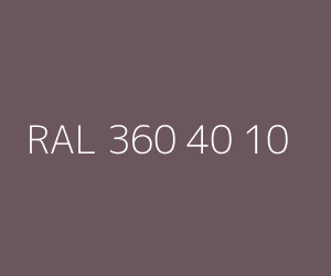 Szín RAL 360 40 10 