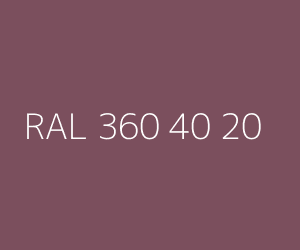 Szín RAL 360 40 20 