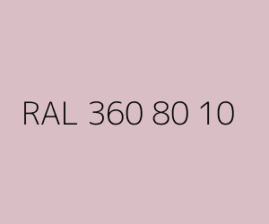 Szín RAL 360 80 10 